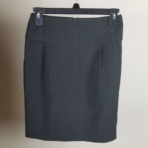 Forever 21 Gray Black Pencil Skirt